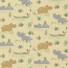 Printed Cotton DELO Yellow / Green